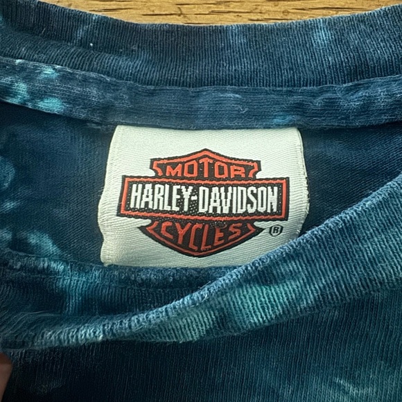 Vintage & Rare Harley-Davidson Sturgis 2006 Tie Dye Crop Top | Deadwood USA Made - Picture 2 of 6